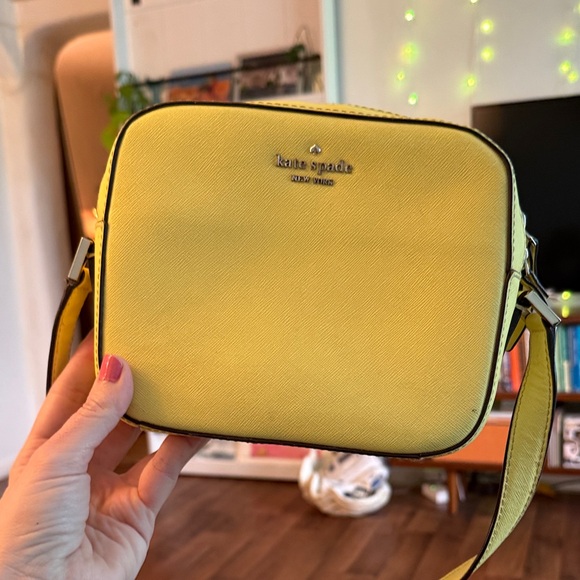 kate spade Handbags - Kate Spade Lemon Yellow Crossbody Bag